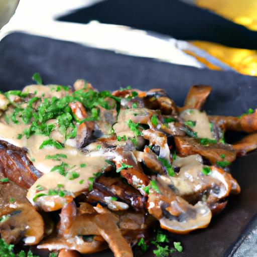 Savor the Flavor:⁤ Creamy Mushroom Sauce Steak Delight