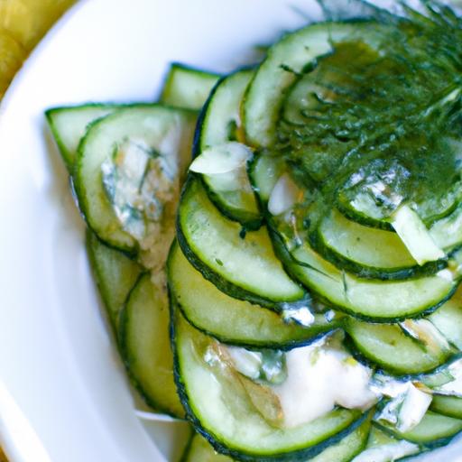 Delight in Creamy Cucumber Salad with‍ Vegan ‍Dill Cheese
