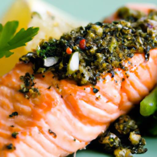 Zesty Chimichurri ⁢Salmon: A flavorful Seafood Delight
