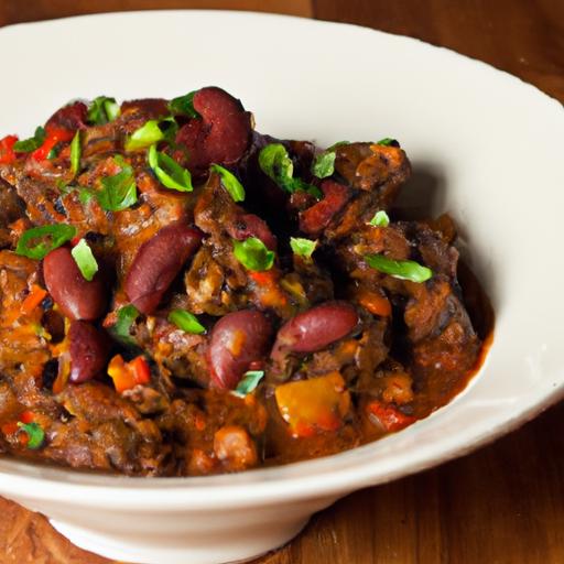 Hearty Harmony: Small Red Beans​ with Savory Ground ‍Beef