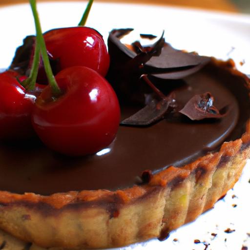 Decadent‌ Chocolate Ganache⁢ Tart with Juicy Cherry Bliss