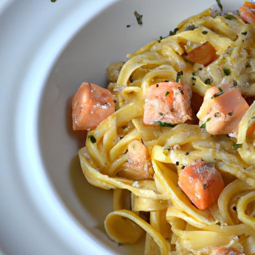 Creamy Garlic Parmesan Salmon Pasta:​ A Flavorful delight