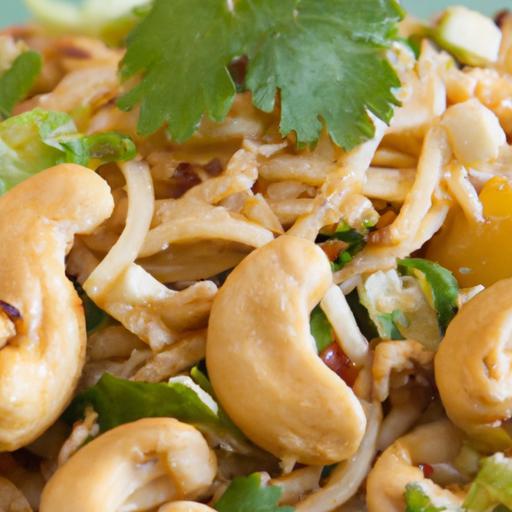 A Flavorful Twist: Thai Peanut Noodle Salad with Cashew Cheese