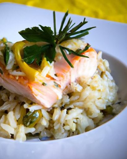 Zesty Lemon Garlic Butter Salmon Orzo: A Flavorful Delight