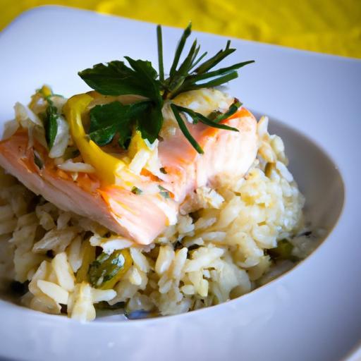 Zesty Lemon Garlic Butter Salmon Orzo: A Flavorful Delight
