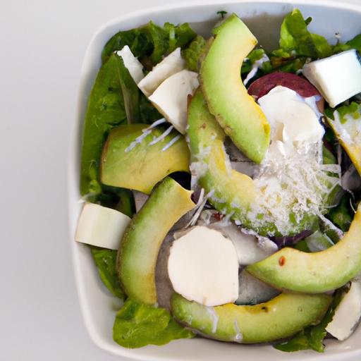 Tropical Fusion: Pineapple & Avocado Salad with Coconut Cheese