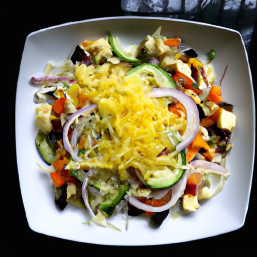 Tropical Twist: Mango &‍ Black ​Bean⁣ Salad with⁢ Vegan‍ Cheddar