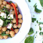 Fresh & Flavorful: Quinoa Chickpea Salad with Vegan Feta